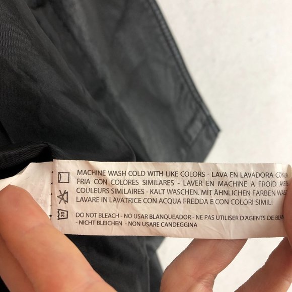 Just Fab Women's Size Small Black Faux Leather Full Zip Long Sleeve Moto Jacket - Picture 10 of 13